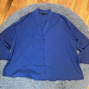 Ryan Wylde Navy Women's Blouse Size 4X